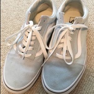 Baby Blue Vans size 7